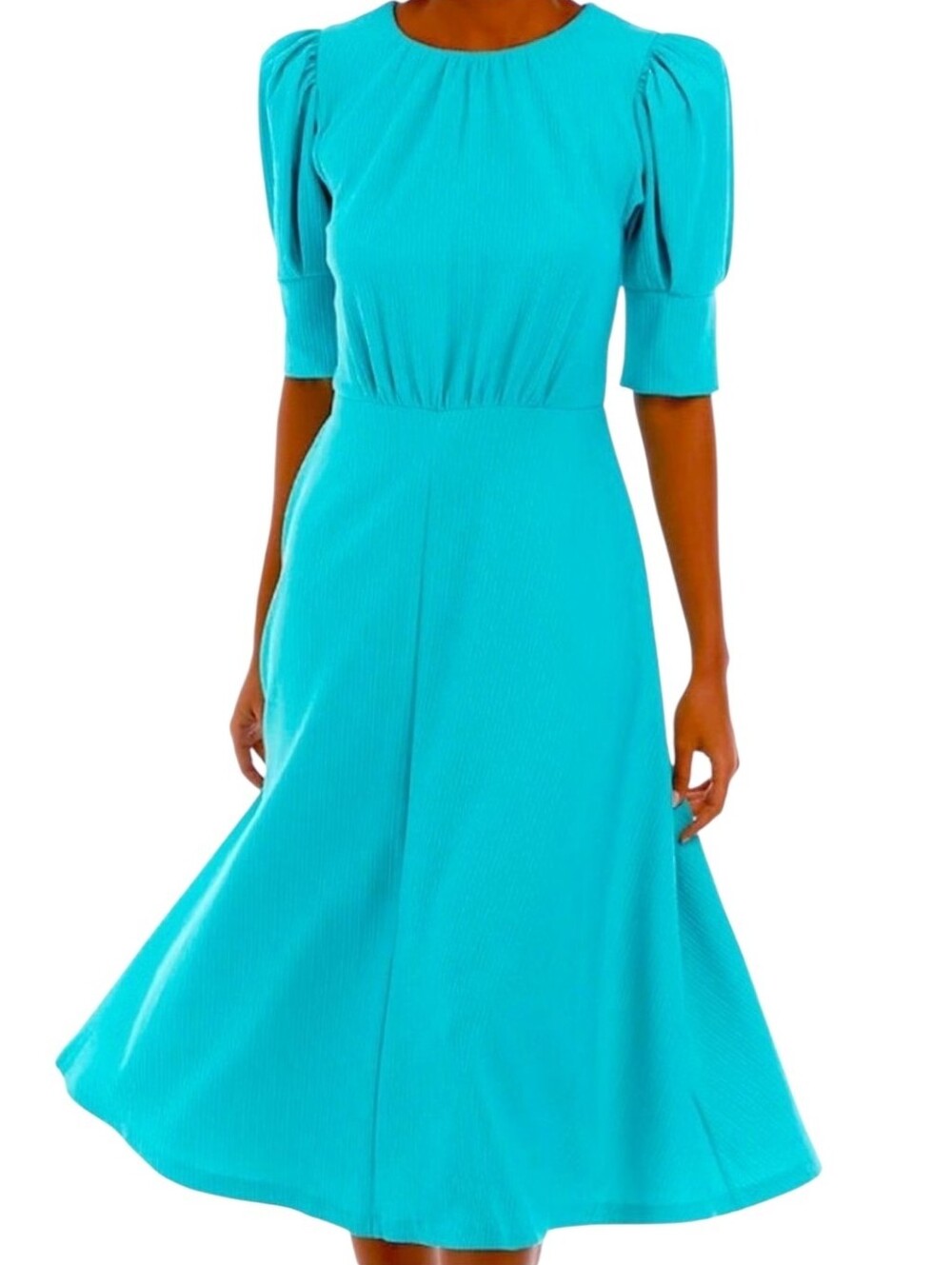 Women's Maison Tara Mint Green Teal Color Dress Sz 6